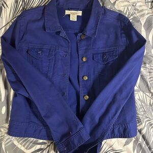 Vibrant Blue Denim Jacket